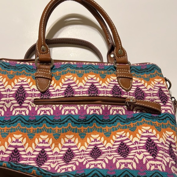 Relic Multicolor Patterned Satchel - Picture 5 of 5